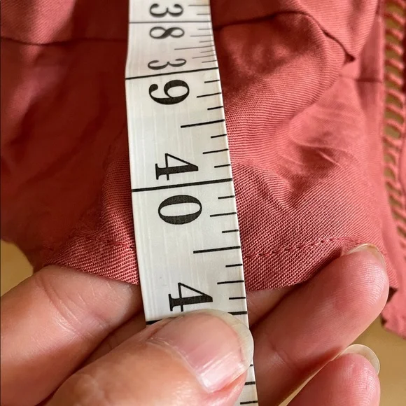 Anthropologie HOLDING HORSES Boho Dress in Rose size XL lace ruffles - Picture 9 of 11